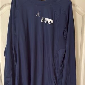 Blue Long Sleeve Rash Guard Swim Shirt